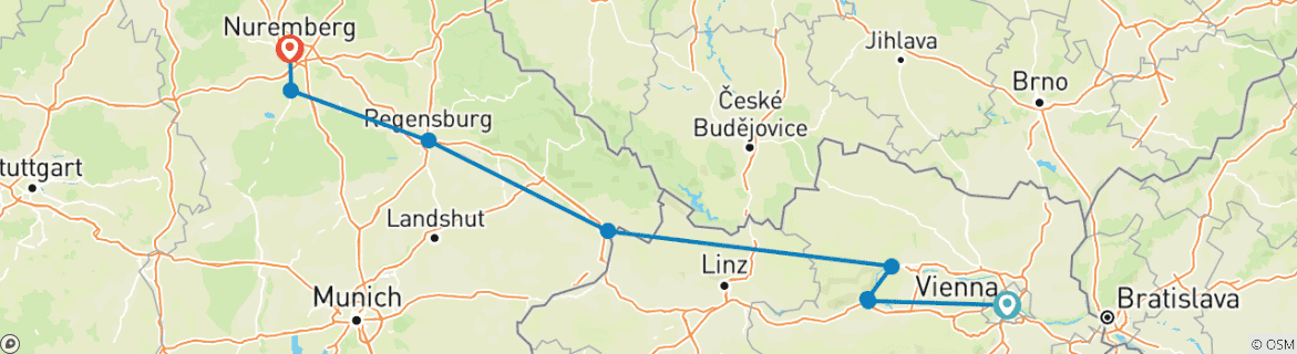 Imagen de un mapa que muestra la ruta del circuito