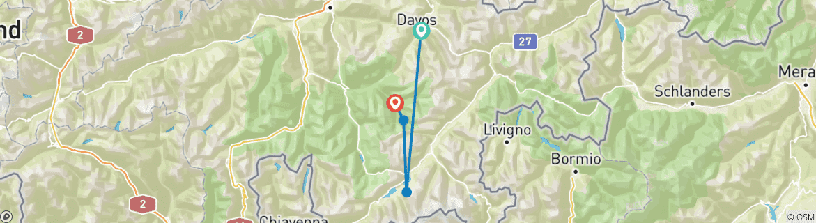 Imagen de un mapa que muestra la ruta del circuito