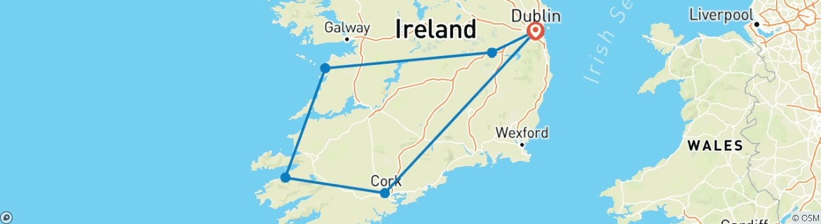 Imagen de un mapa que muestra la ruta del circuito