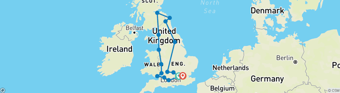 Imagen de un mapa que muestra la ruta del circuito