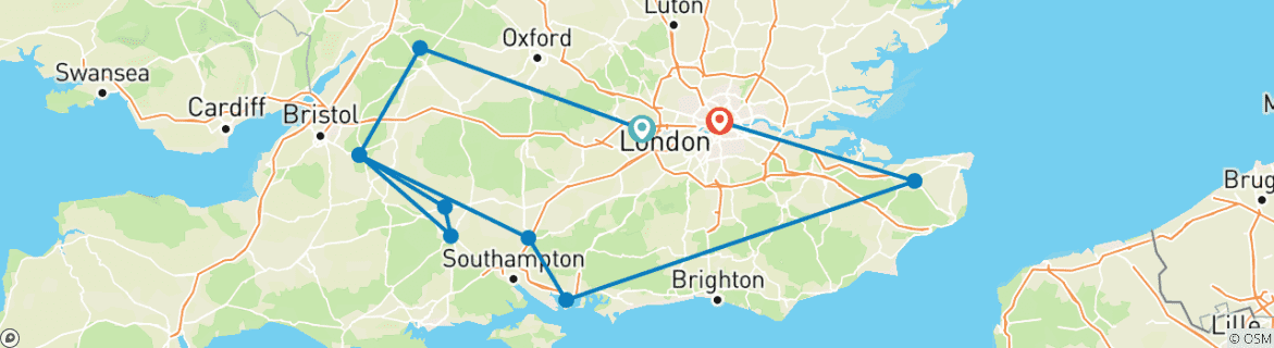 Imagen de un mapa que muestra la ruta del circuito