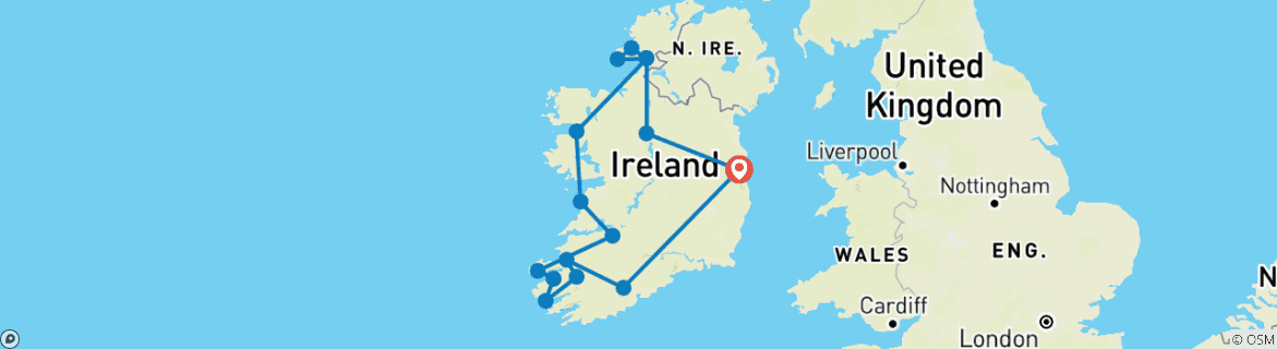 Imagen de un mapa que muestra la ruta del circuito