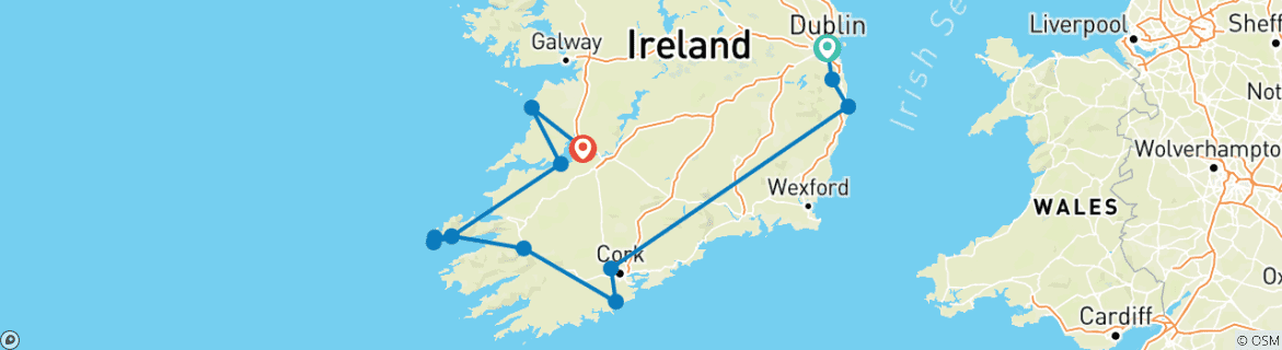 Imagen de un mapa que muestra la ruta del circuito