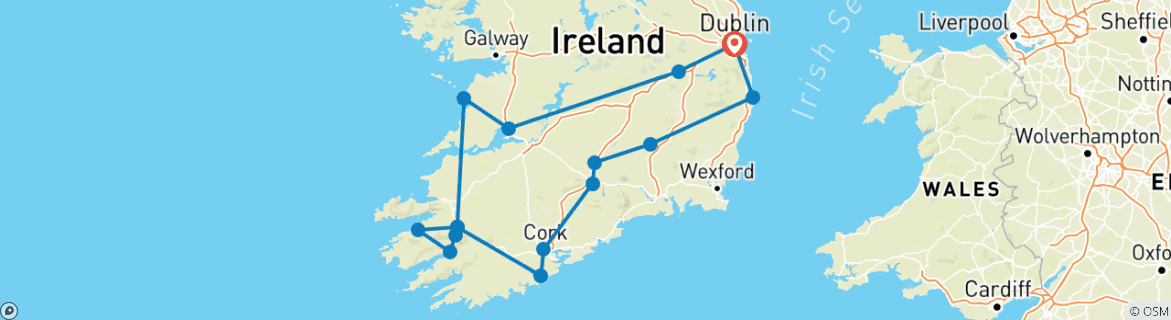 Imagen de un mapa que muestra la ruta del circuito