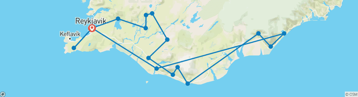 Imagen de un mapa que muestra la ruta del circuito