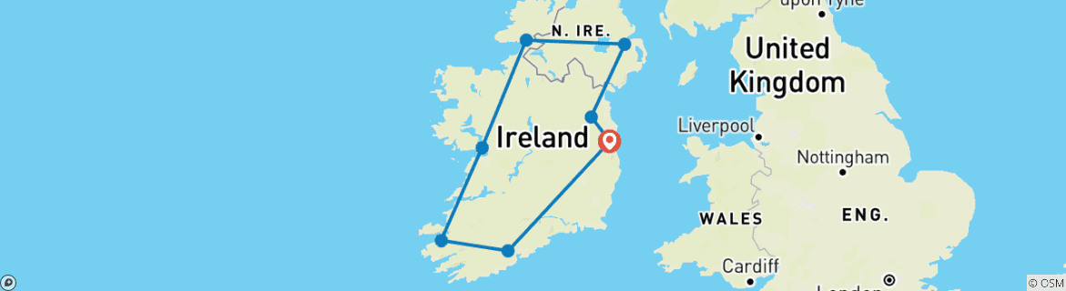 Imagen de un mapa que muestra la ruta del circuito
