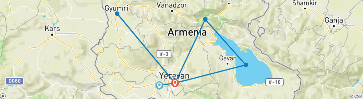 Imagen de un mapa que muestra la ruta del circuito