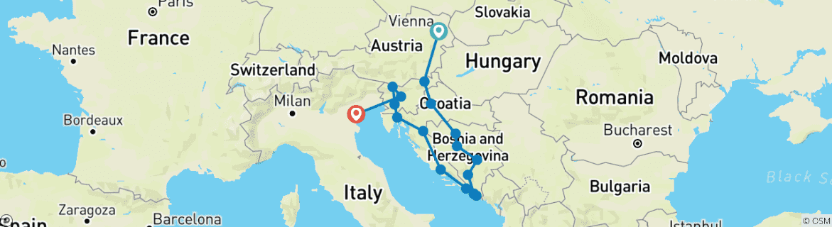 Imagen de un mapa que muestra la ruta del circuito