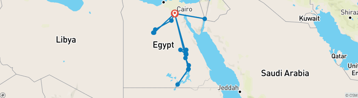 Carte du circuit LE VOYAGE DE LA LIGNE DU COEUR Énergie - Réflexion - Présence