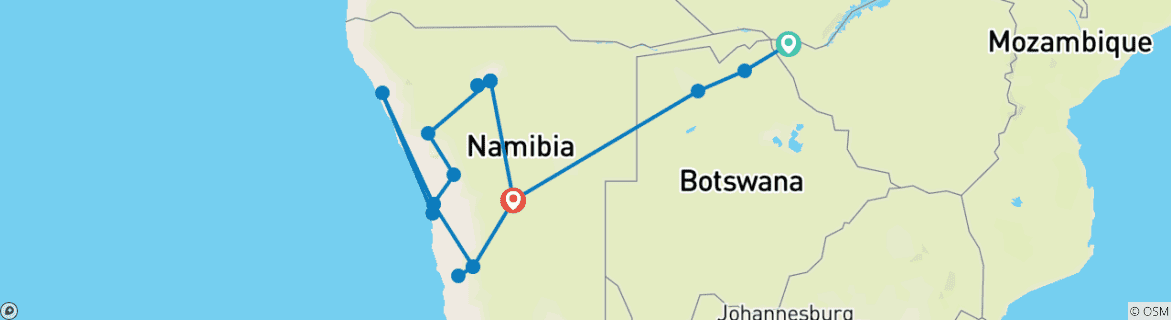 Imagen de un mapa que muestra la ruta del circuito
