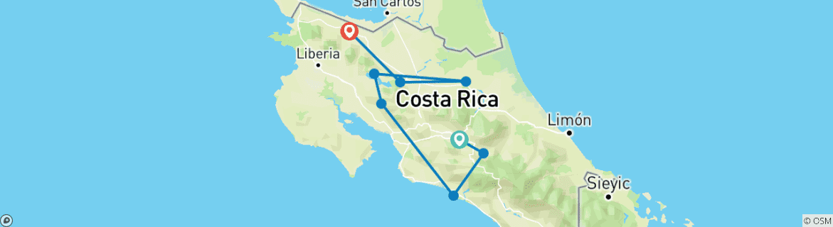 Imagen de un mapa que muestra la ruta del circuito