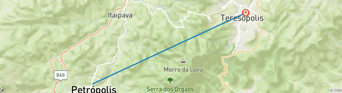 Image d'une carte montrant l'itinéraire du circuit