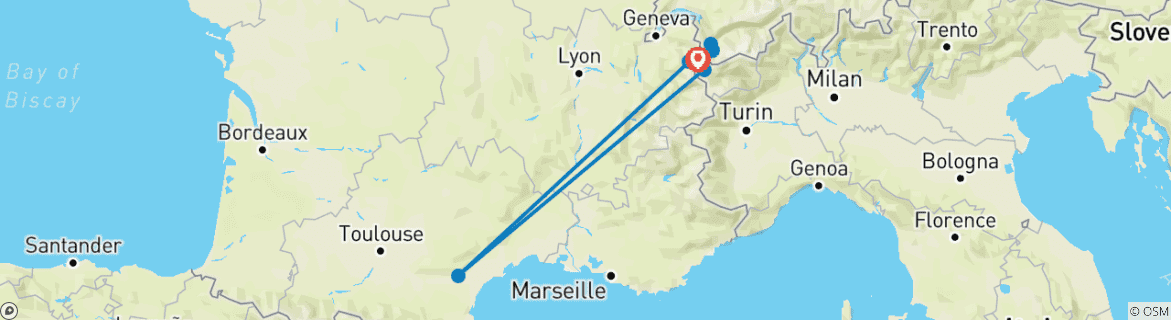 Imagen de un mapa que muestra la ruta del circuito