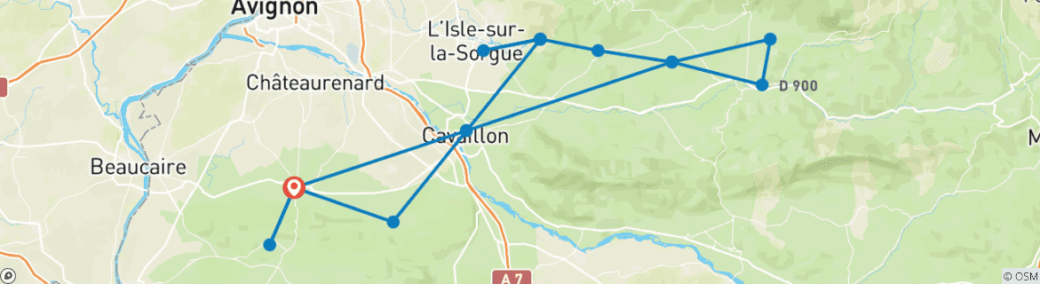 Imagen de un mapa que muestra la ruta del circuito