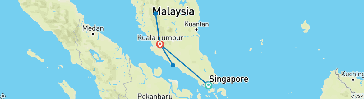 Imagen de un mapa que muestra la ruta del circuito