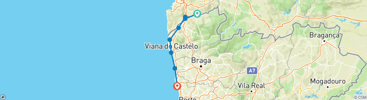 Imagen de un mapa que muestra la ruta del circuito