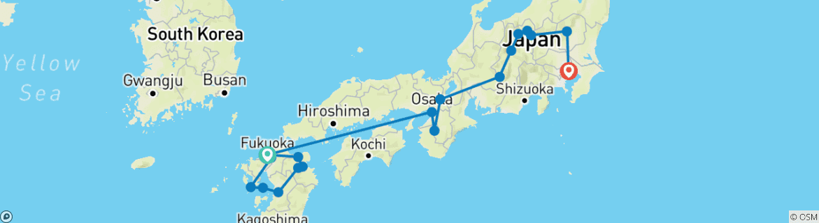 Imagen de un mapa que muestra la ruta del circuito