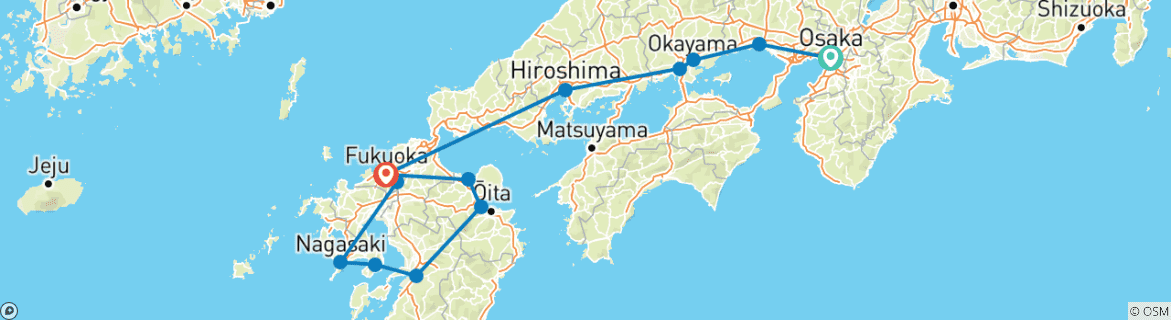 Imagen de un mapa que muestra la ruta del circuito