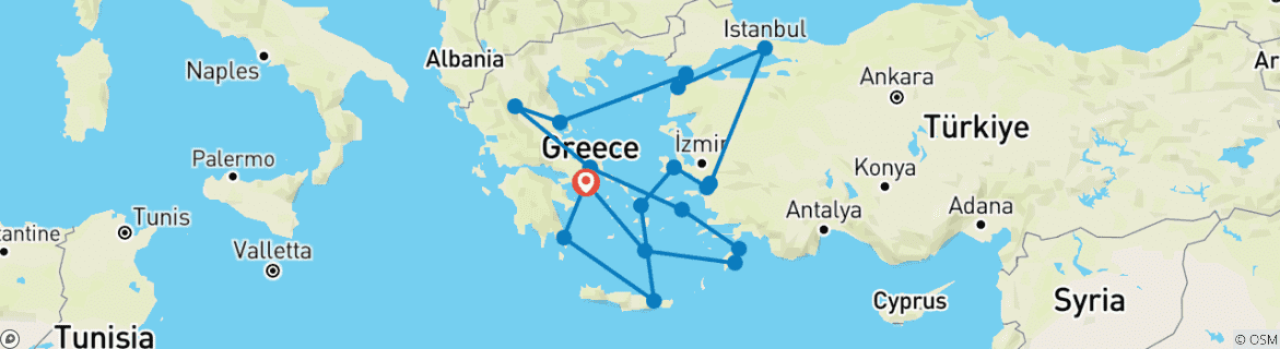 Imagen de un mapa que muestra la ruta del circuito