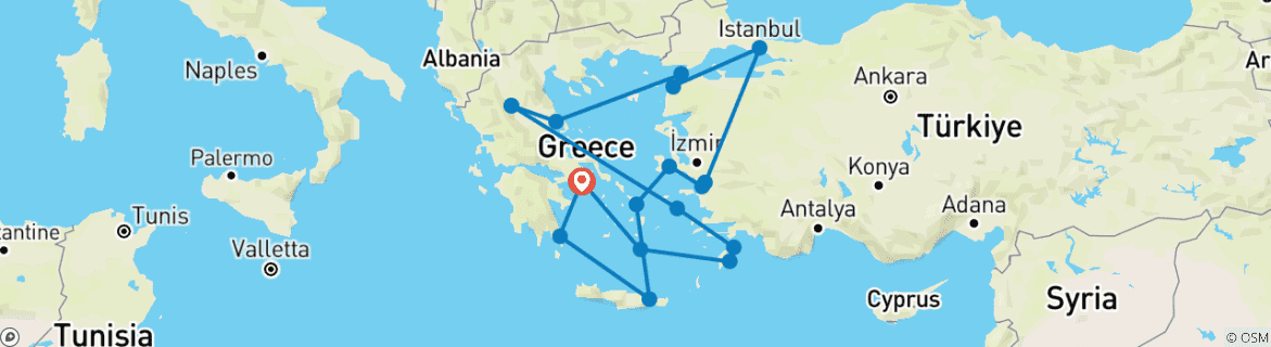 Imagen de un mapa que muestra la ruta del circuito