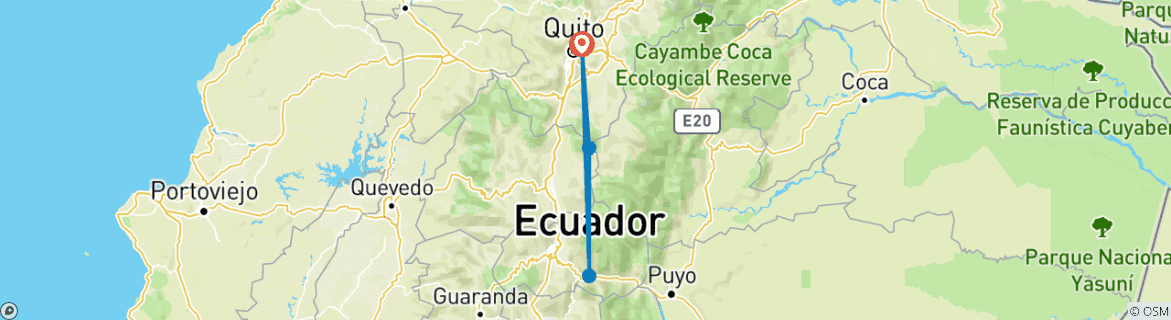 Imagen de un mapa que muestra la ruta del circuito