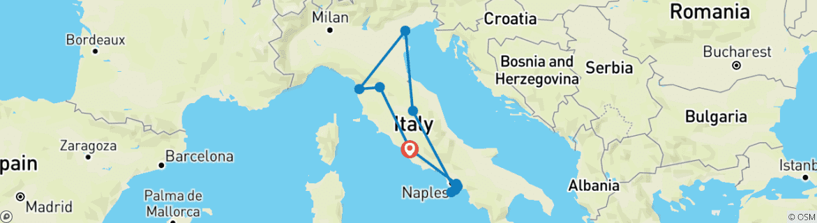 Imagen de un mapa que muestra la ruta del circuito