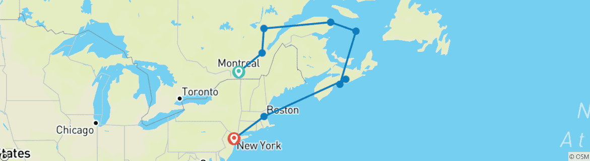 Imagen de un mapa que muestra la ruta del circuito