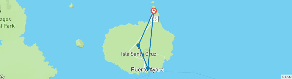 Imagen de un mapa que muestra la ruta del circuito