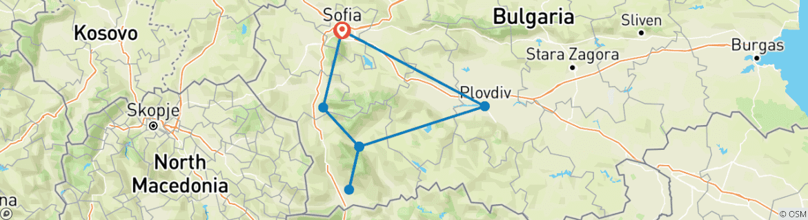 Imagen de un mapa que muestra la ruta del circuito