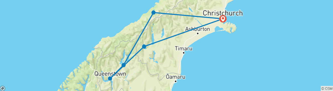 Imagen de un mapa que muestra la ruta del circuito