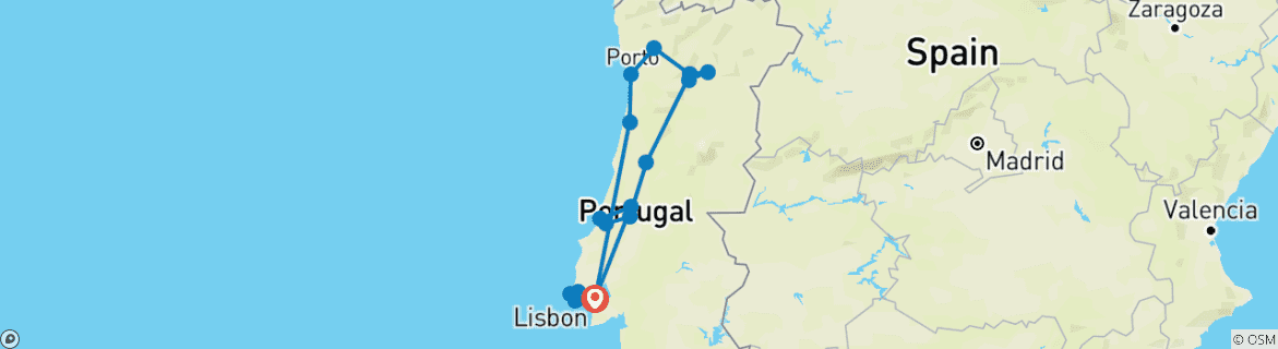 Imagen de un mapa que muestra la ruta del circuito