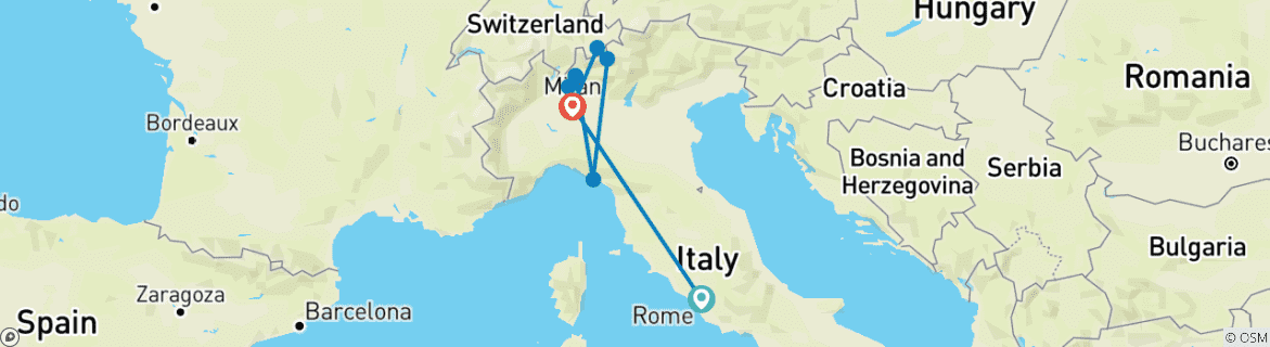Imagen de un mapa que muestra la ruta del circuito