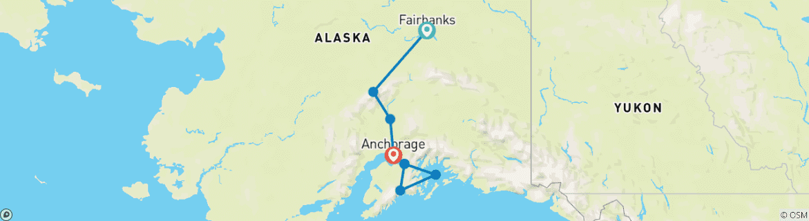 Imagen de un mapa que muestra la ruta del circuito
