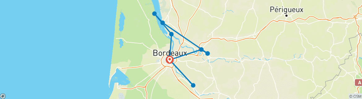 Imagen de un mapa que muestra la ruta del circuito