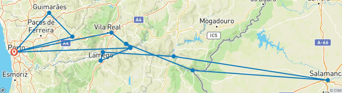 Imagen de un mapa que muestra la ruta del circuito