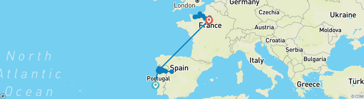 Imagen de un mapa que muestra la ruta del circuito