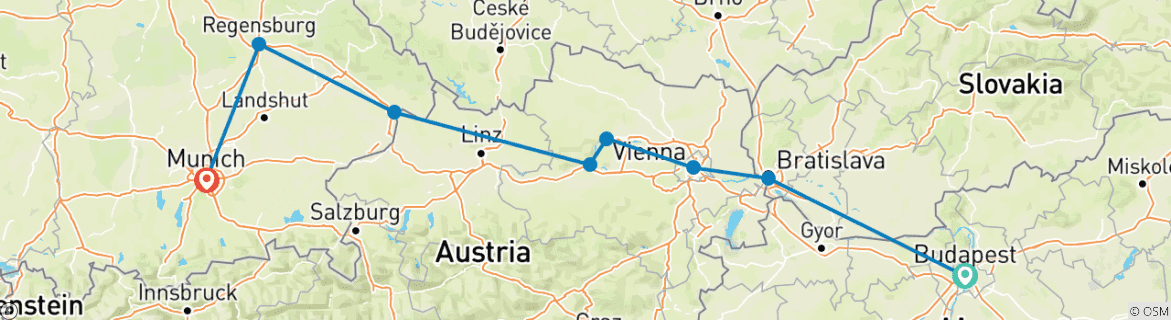 Imagen de un mapa que muestra la ruta del circuito