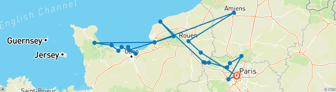 Imagen de un mapa que muestra la ruta del circuito