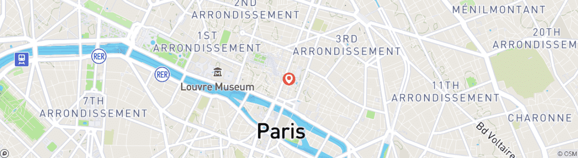 Kaart van Hoogtepunten van Parijs: Een 5-daagse elegante ontsnapping