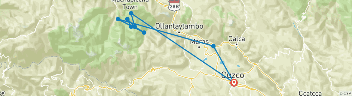 Imagen de un mapa que muestra la ruta del circuito