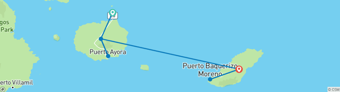 Imagen de un mapa que muestra la ruta del circuito