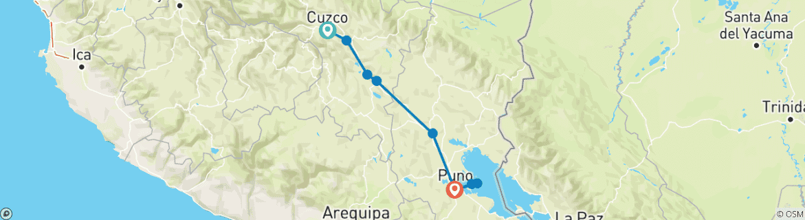 Imagen de un mapa que muestra la ruta del circuito