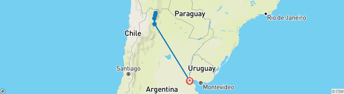 Imagen de un mapa que muestra la ruta del circuito