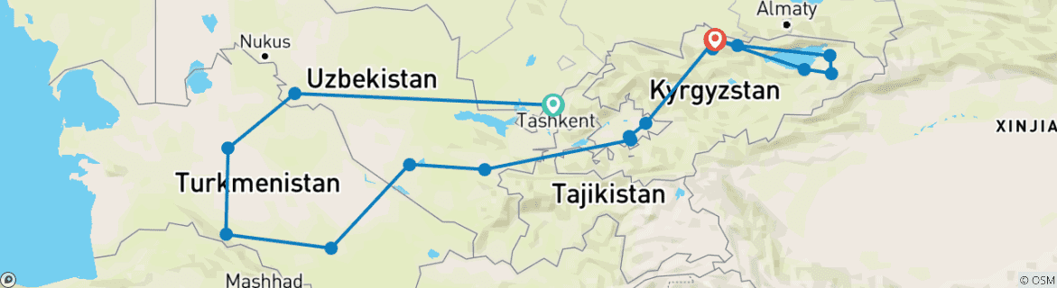 Imagen de un mapa que muestra la ruta del circuito
