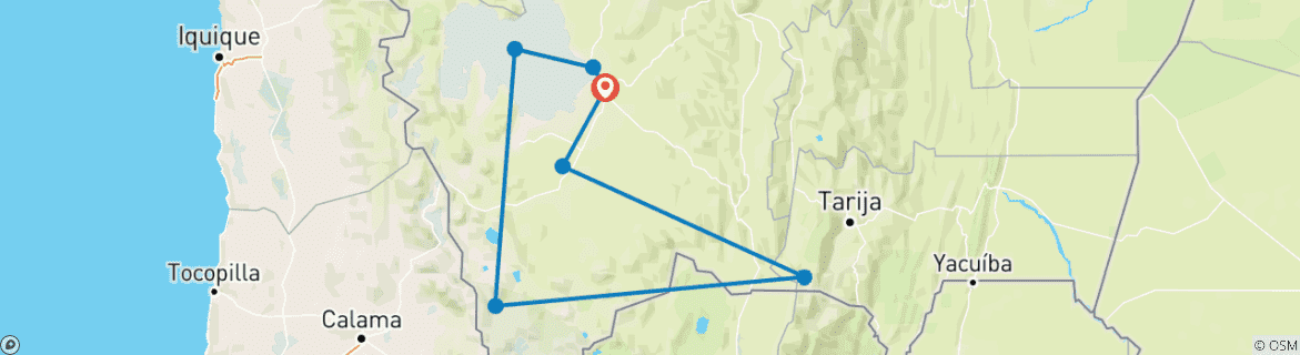 Imagen de un mapa que muestra la ruta del circuito