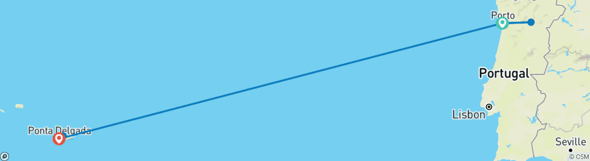 Image d'une carte montrant l'itinéraire du circuit