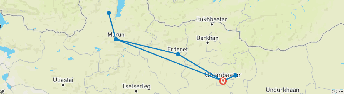 Imagen de un mapa que muestra la ruta del circuito