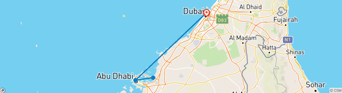 Imagen de un mapa que muestra la ruta del circuito