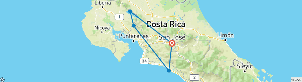 Imagen de un mapa que muestra la ruta del circuito