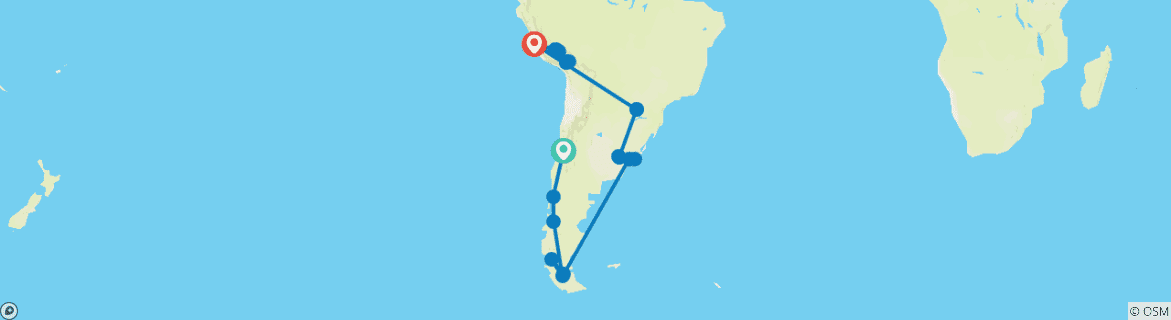 Carte du circuit Croisière 